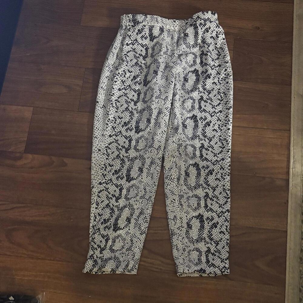 ✅ J.Crew Jamie Snakeskin Print Pants Stretch Waist Jogger